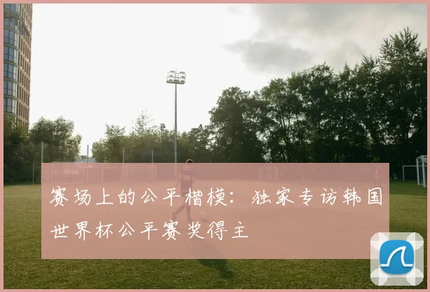 赛场上的公平楷模：独家专访韩国世界杯公平赛奖得主